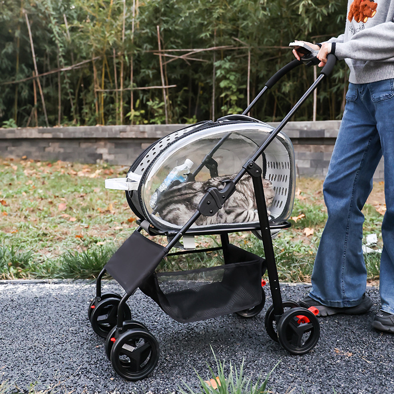 Lightweight and foldable dog stroller